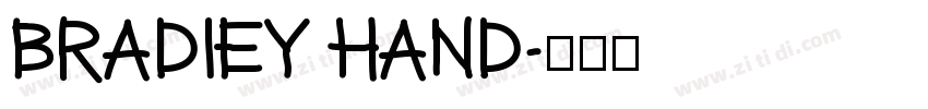 BRADIEY HAND字体转换